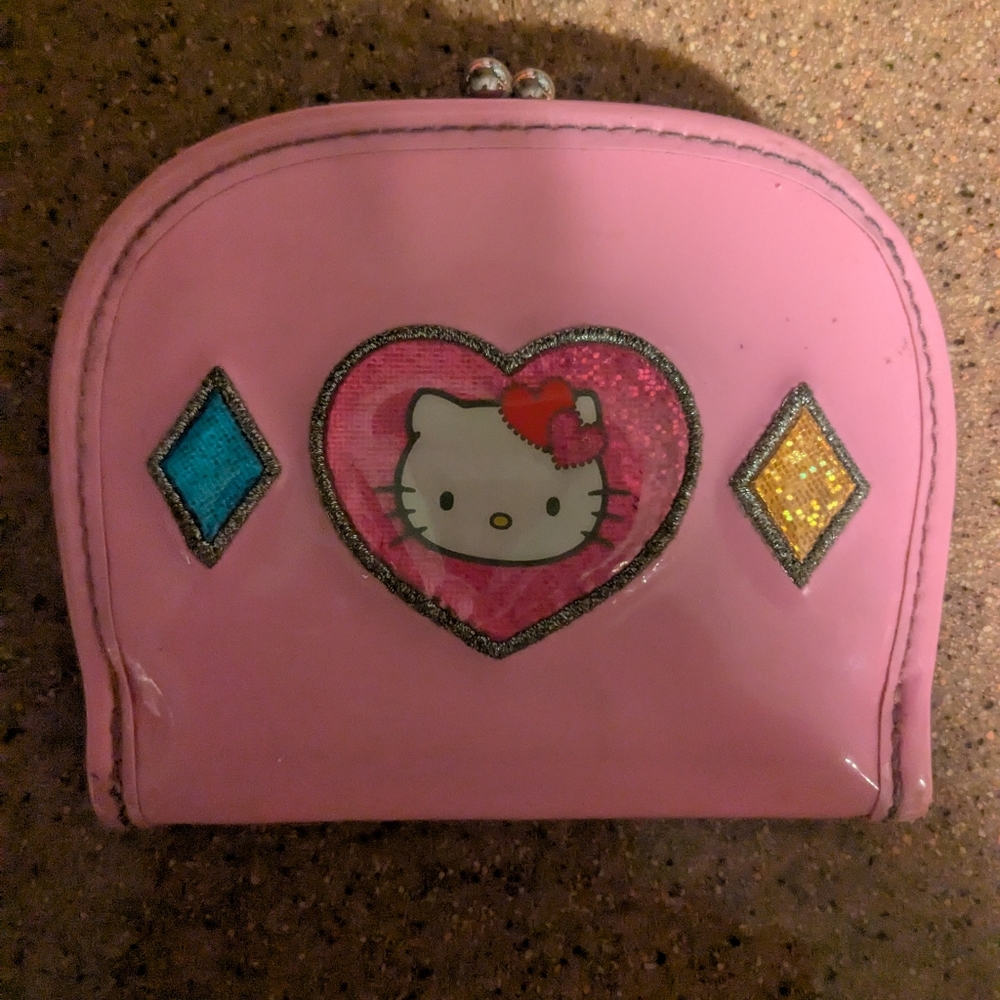 Hello Kitty Sanrio Vintage Pink Heart Wallet